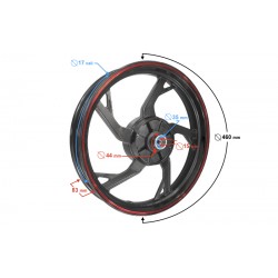 Rear rim for FR 2 moped