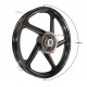 Aluminum rear rim 18-1,85 with drum brake for Sprint 2 moped