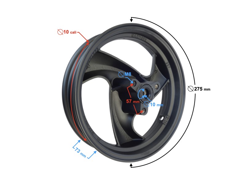 Front disc rim 2,5-10 Scalpel 50