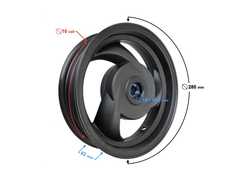 Rear drum rim 2,5-10 Scalpel 50