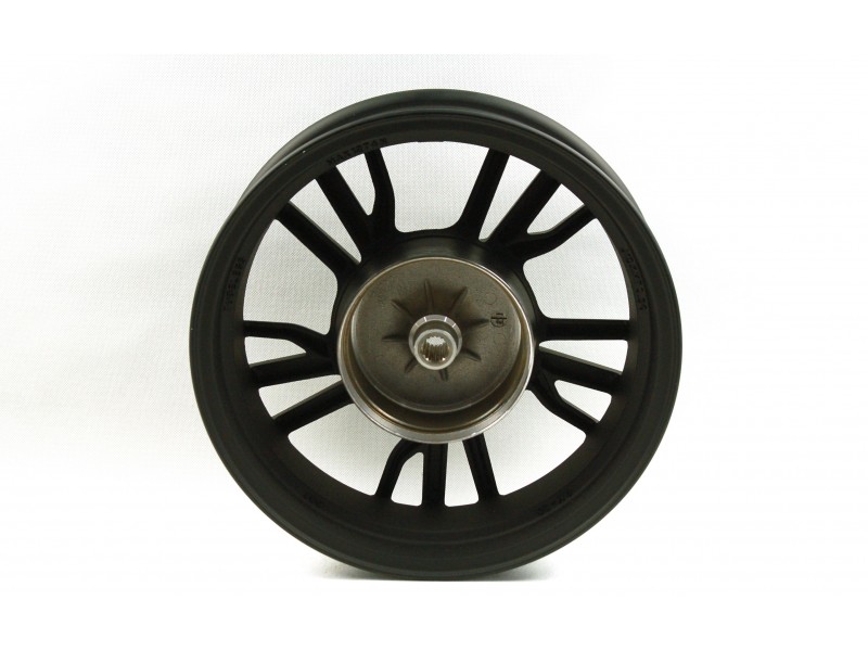 Aluminum rear rim 13-3,50 with drum brake for B-Max scooter