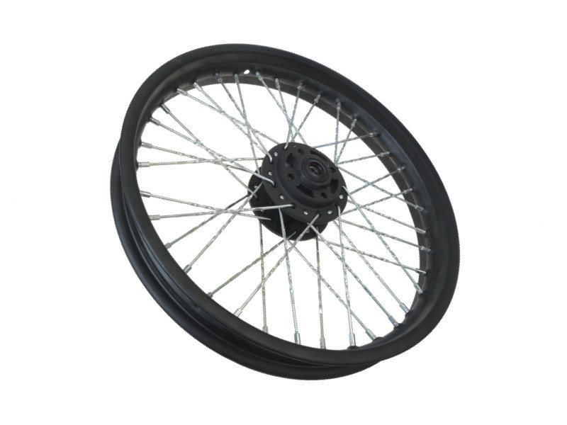 Front rim 17-3,00 with disc brake, spoked wheel, for motorcycle Cafe Racer