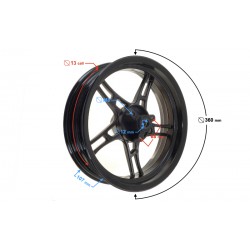 Front rim 13 inches for Falcon 50 scooter