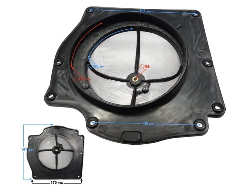 NXT250 Base Air Filter Base