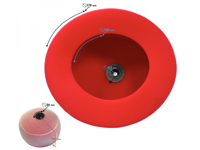 NXT250 Base Air Filter Cartridge