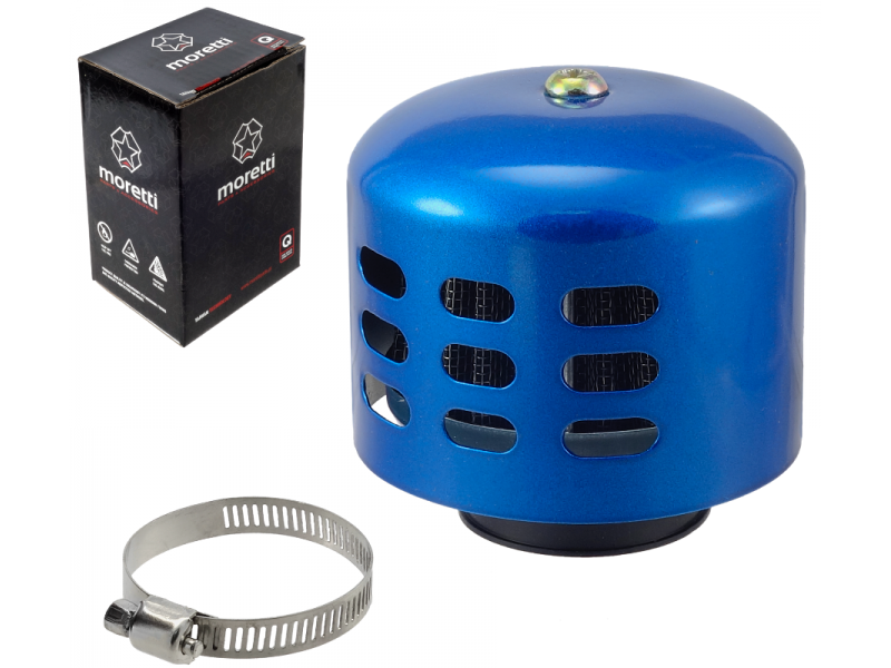 Cone air filter, blue, diameter 31 mm