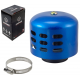 Cone air filter, blue, diameter 31 mm