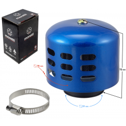 Cone air filter, blue, diameter 31 mm