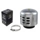 Cone air filter, silver, diameter 38mm