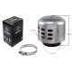 Cone air filter, silver, diameter 38mm