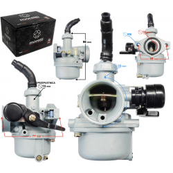 Carburetor Moretti, 50cc 4T, t.15mm, suction lever