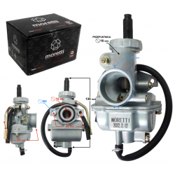 Carburetor Moretti PZ16, 80cc 4T, t.16mm, suction lever