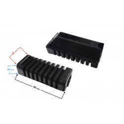 Front footrest rubber cover for Ranger Classic (E4) moped