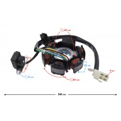 Ignition stator (magneto) for Fighter 2 moped