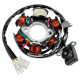 Ignition stator (magneto) with magnet for Huragan 125 scooter
