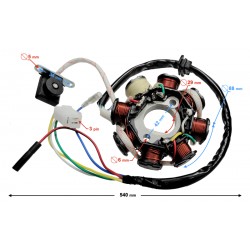 Ignition stator (magneto) for Huragan 125