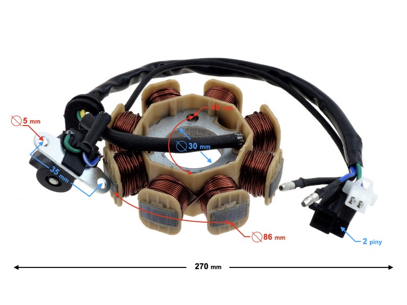Ignition stator (magneto ) for Falcon 50 scooter