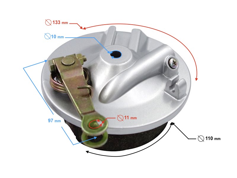 Front brake yoke for Ranger Classic (E4) moped