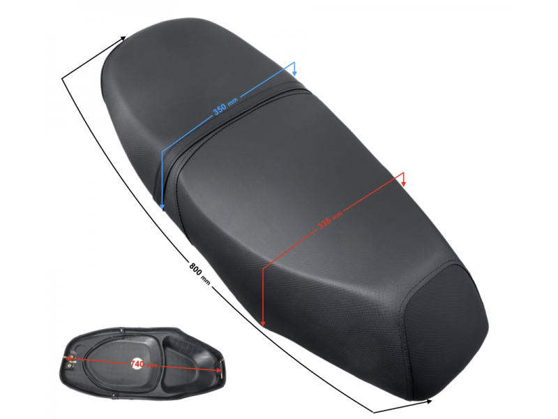 Seat for Huragan Euro 4 scooter