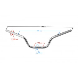 Steering wheel for Fighter 2 moped