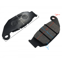 Rear brake pads for Hyper
