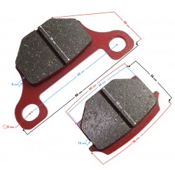 Front brake pads for Fighter 1 moped