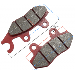 Front brake pads for TZR50N moped