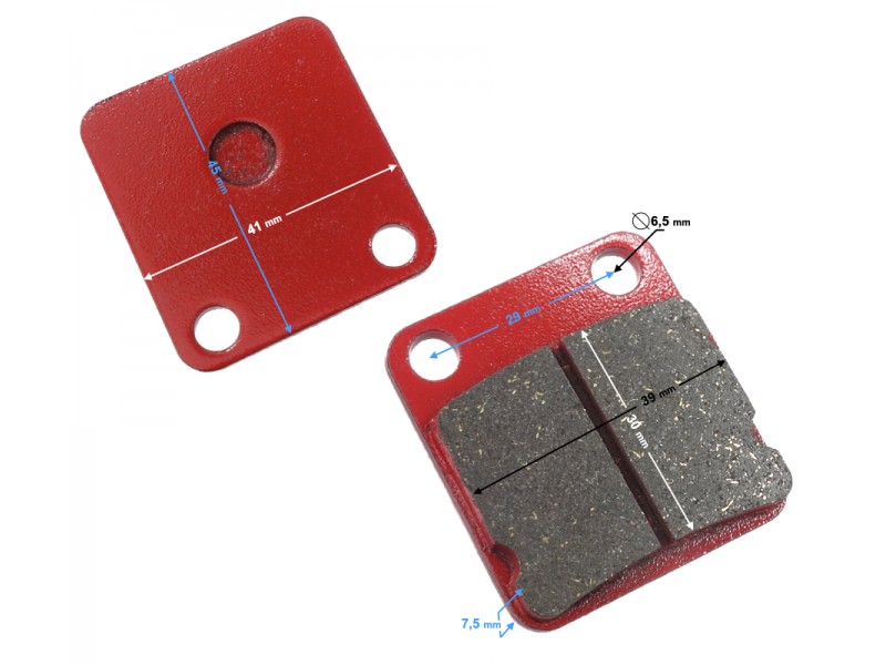 Front brake pads for Falcon scooter