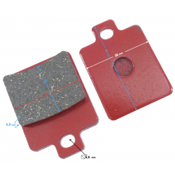 Front brake pads for scooter
