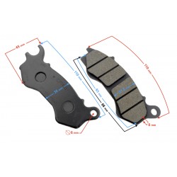 Front brake pads for B-Max (2018) scooter