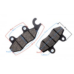Front brake pads for B-Max scooter ( for carburator)