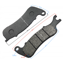 Front brake pads for Travel 125 motorcycle Front brake pads for Travel 125 motorcycle