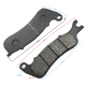 Front brake pads for Travel 125 motorcycle