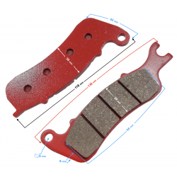 Front Brake Pads for GT 125 Front Brake Pads for GT 125