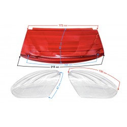 Rear lampshade for Huragan 5 scooter (white)