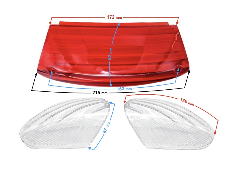 Rear lampshade for Huragan 5 scooter (white)