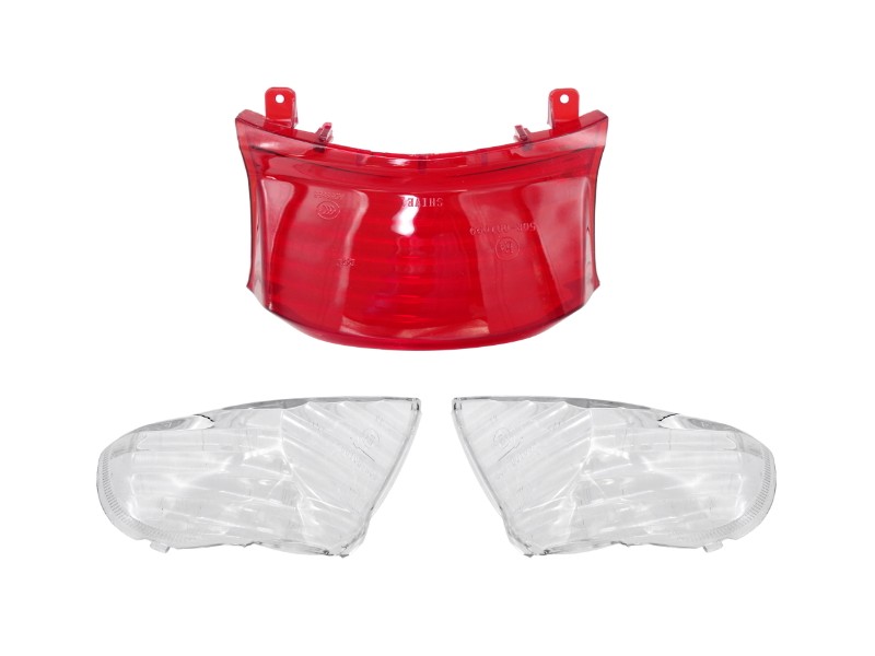 Rear lampshade with indicator lampshades for 21 2 scooter (white)