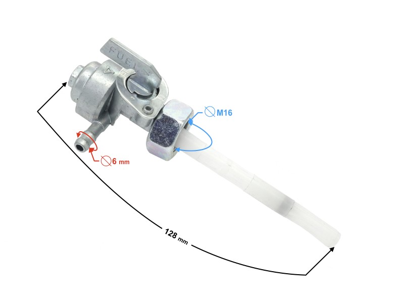 Fuel valve for motorcycle TZ 125