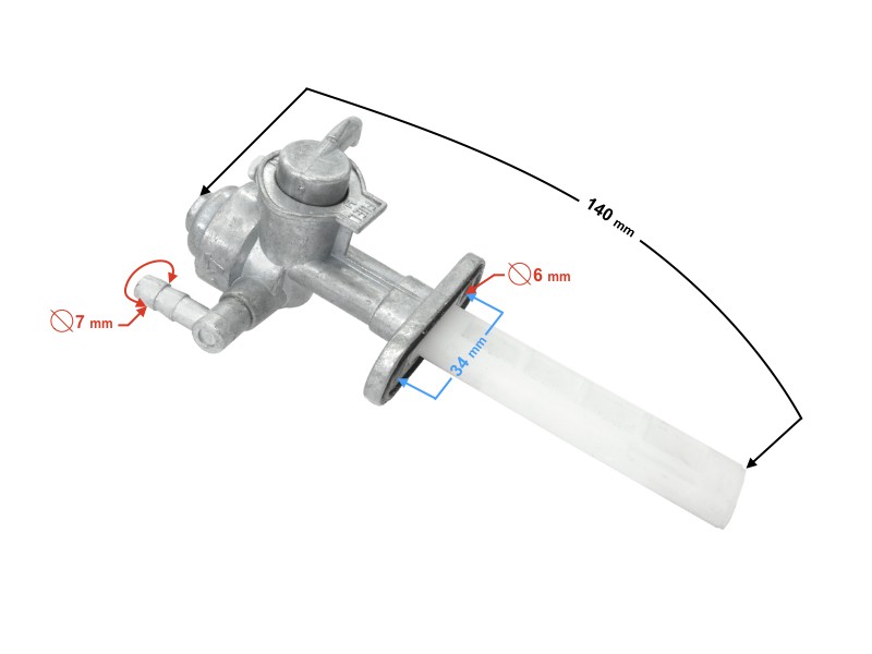 Fuel valve for Sprint 2 moped