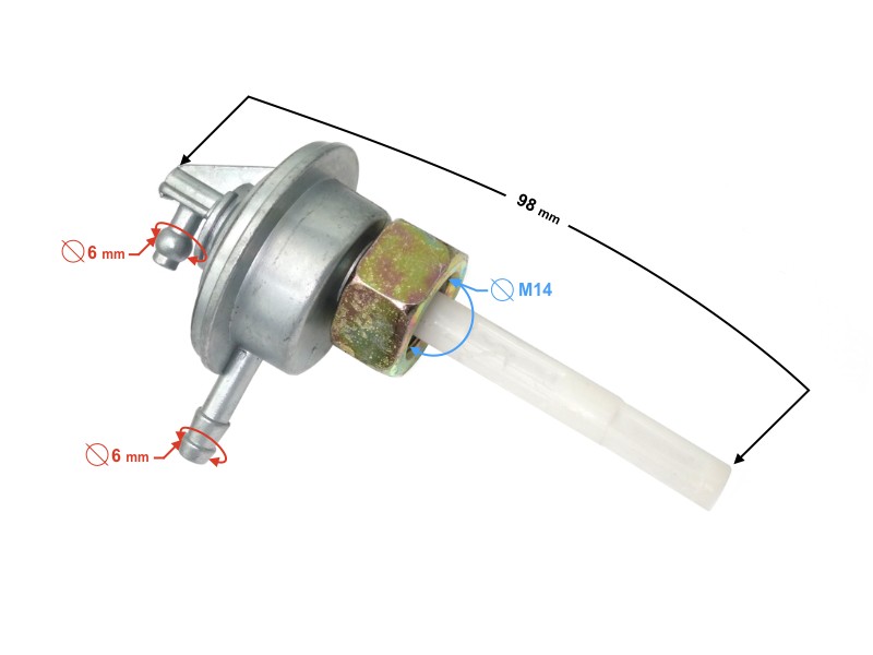 Fuel valve for Challenger 1 scooetr