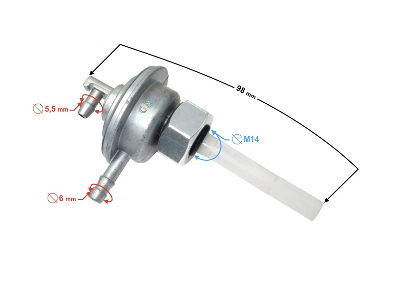 Fuel valve for Challenger 2 scooter