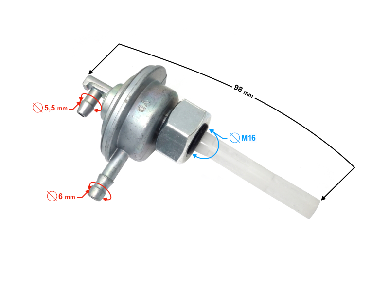 Fuel valve for Challenger 2 scooter