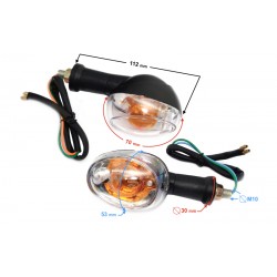 Rear indicators (set) for Fighter 2 moped