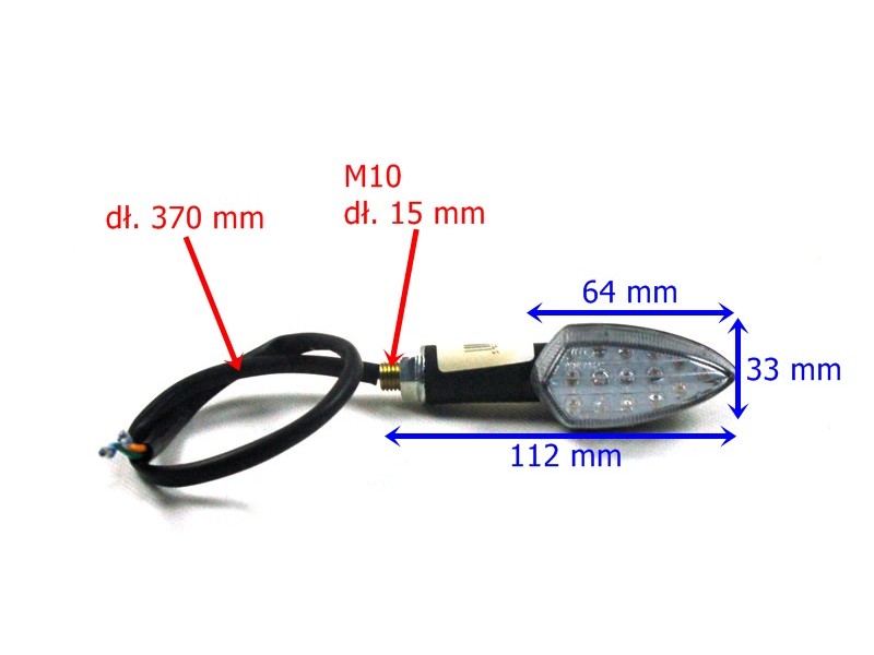 Front left turn signal for moped FR 50