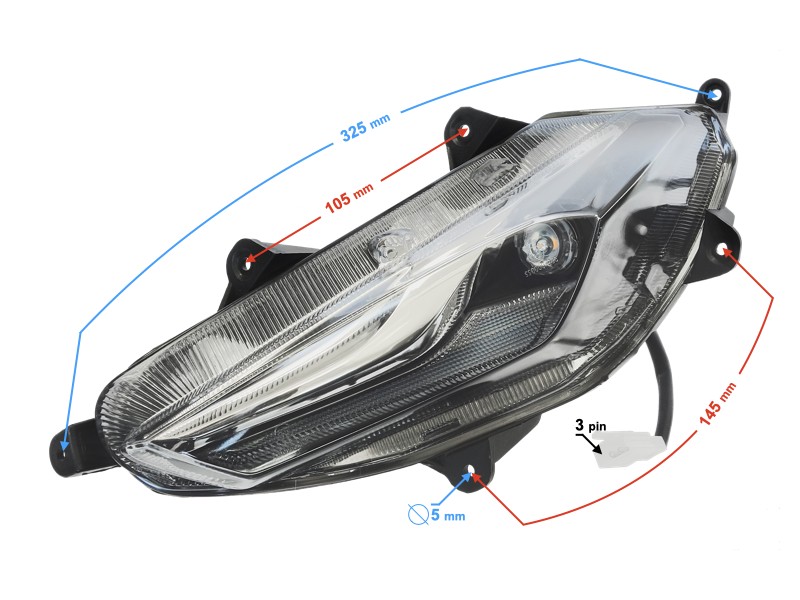 Rear front left indicator Scalpel 50