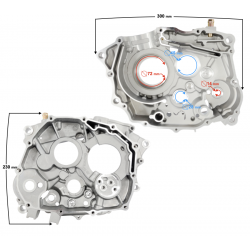 Engine crankcase right NXT250 Base Engine crankcase right NXT250 Base