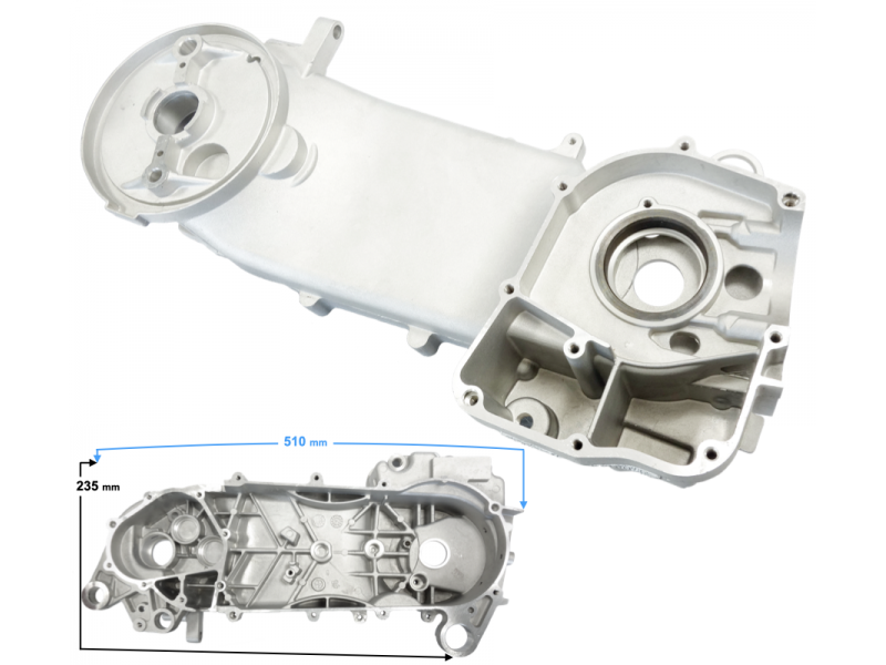left engine crankcase for B-Max scooter