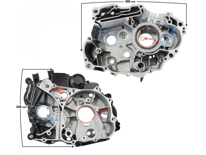 Engine crankcase right GT 125