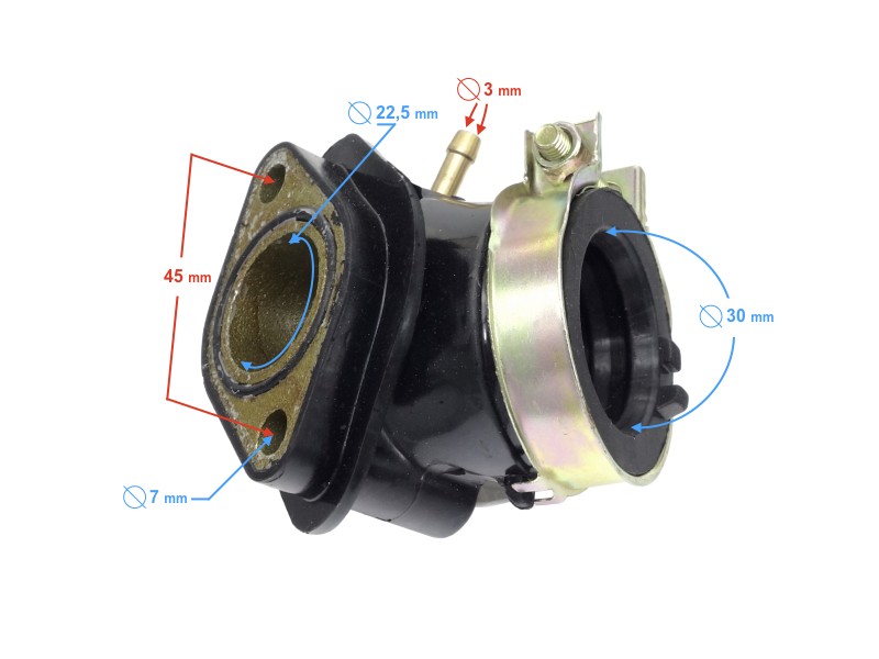 Suction connector for Huragan 125 scooter