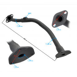 Muffler collector for Falcon 125